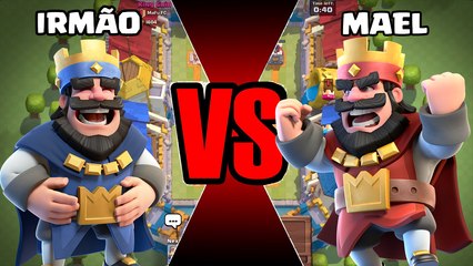 BATALHEI COM MEU IRMÃO!! CLASH ROYALE