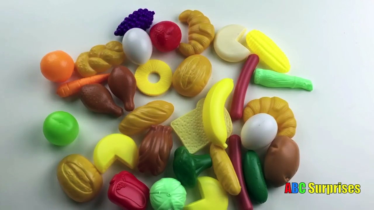 ABC SURPRISES EGG LEARN FOOD WORDS Disney Cars Toys Lightning McQueen finger puppet for kids