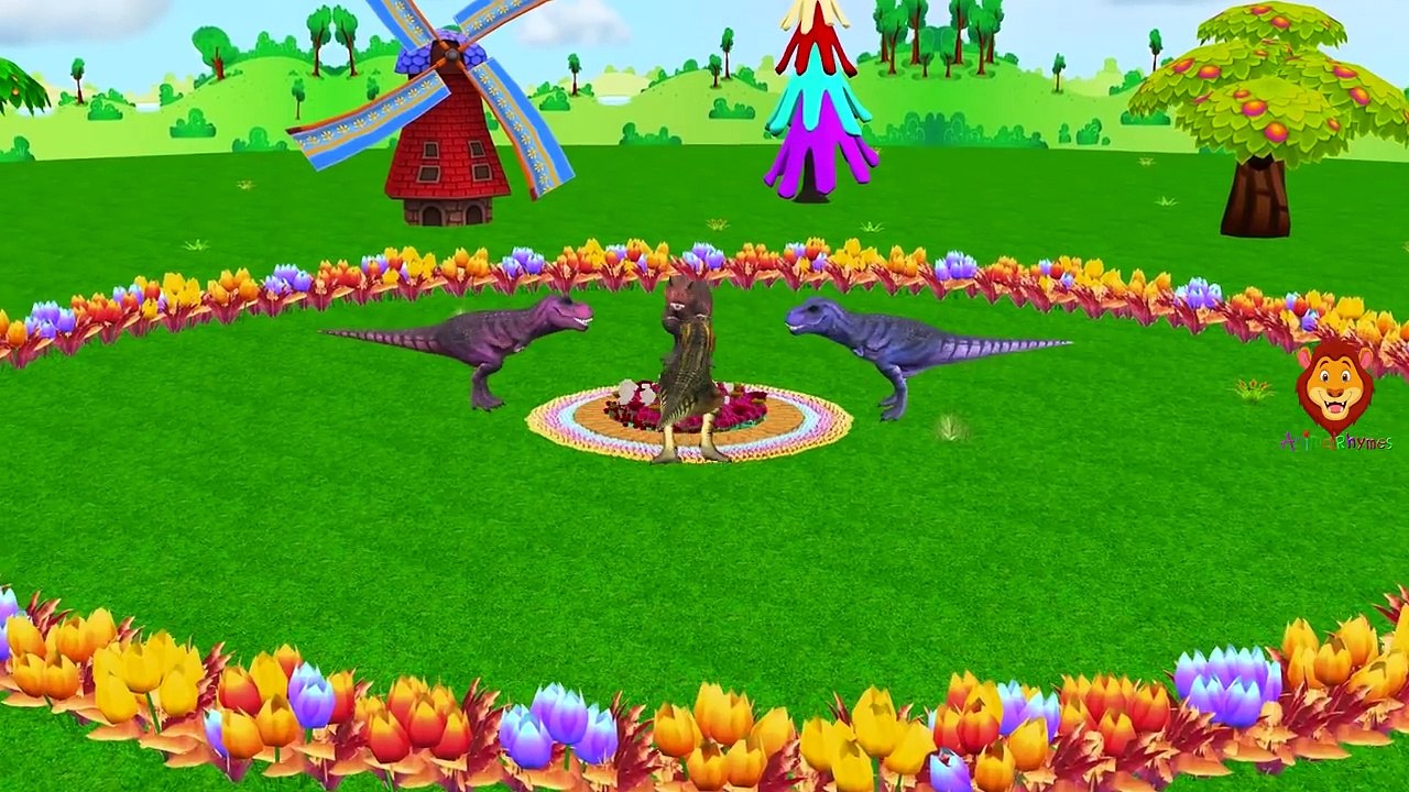 Динозавры Семейная Коллекция Палец Для Детей | Dinousurs Детские Мультфильм Стишки Compalitation