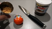 Kinder Egg Filled with Nutella and Ginger Biscuit Recipe