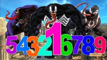 Venom Cartoon 123 Song For Children | Venom 123 Numbers For Kids | 123 Songs Nursery Rhymes