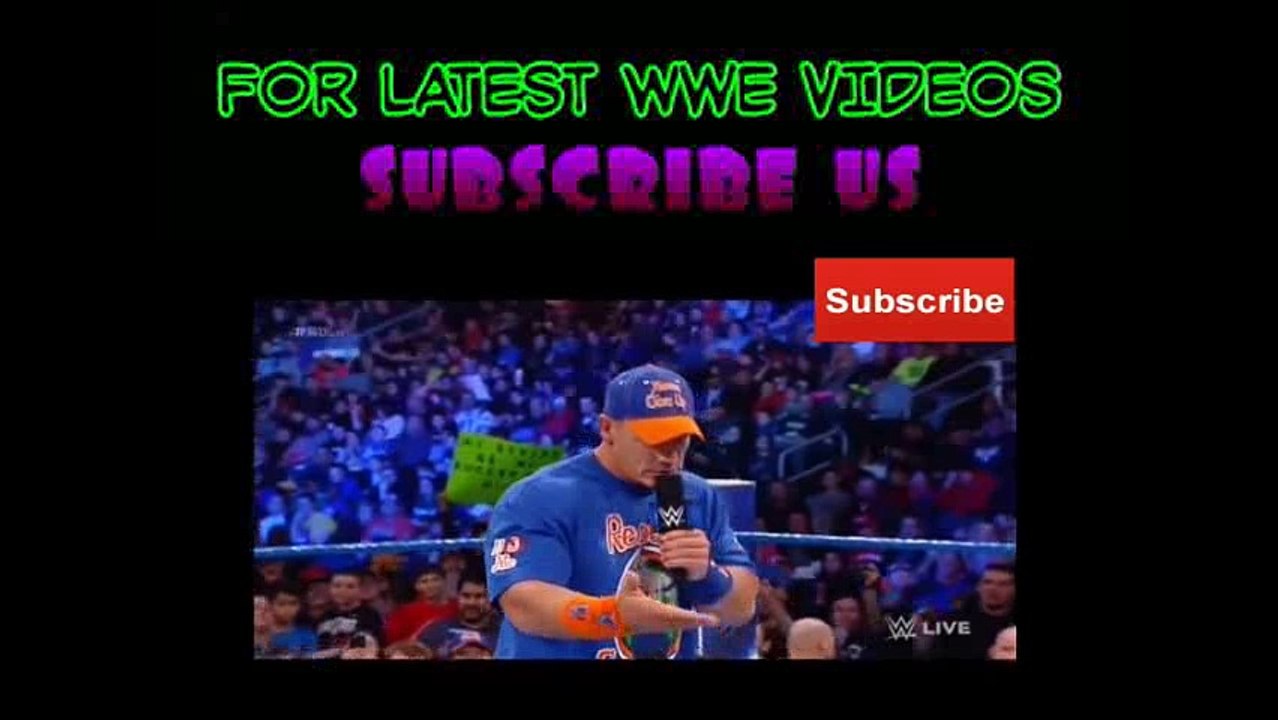 SmackDow Live 25 Jan 2017 || John Cena and Aj Styles Face Off Before Royal Rumble 2017