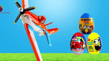 Surprise Eggs Spongebob Super Mario Ovos Surpresa Spidrman Angry Birds Toys