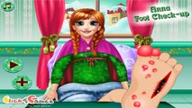 NEW Игры для детей—Disney Принцесса Анна лечим ногу—мультик для девочек