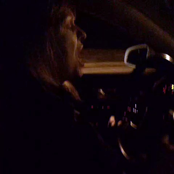 My mom singing in the car