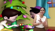 Christmas Bells Rhyme With Actions | Action Songs For Children | 3D Nursery Rhymes With Lyrics