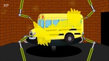 Учим цвета с десятью маленькими окрасов автобусы для детей, чтобы узнать смешные видео #FunnyVideos