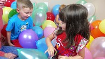 100 SURPRISE TOYS GIANT BALLOON POP CHALLENGE | Huge Surprise Toys Video Kinder Playtime