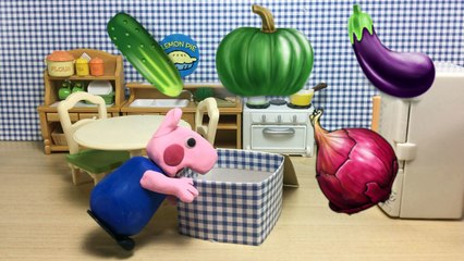 Peppa Pig Picnic Basket Play-Doh Stop-Motion Toilet Training With George