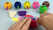 Play Doh Smiley Face Lollipops with Molds and Peppa Pig Rolling Pin Fun Creative for Kids