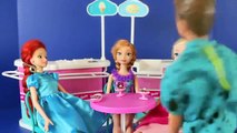 Frozen Elsa Anna and Little Mermaid Ariel Barbie Clothes Fashion Models Parody DisneyCarToys