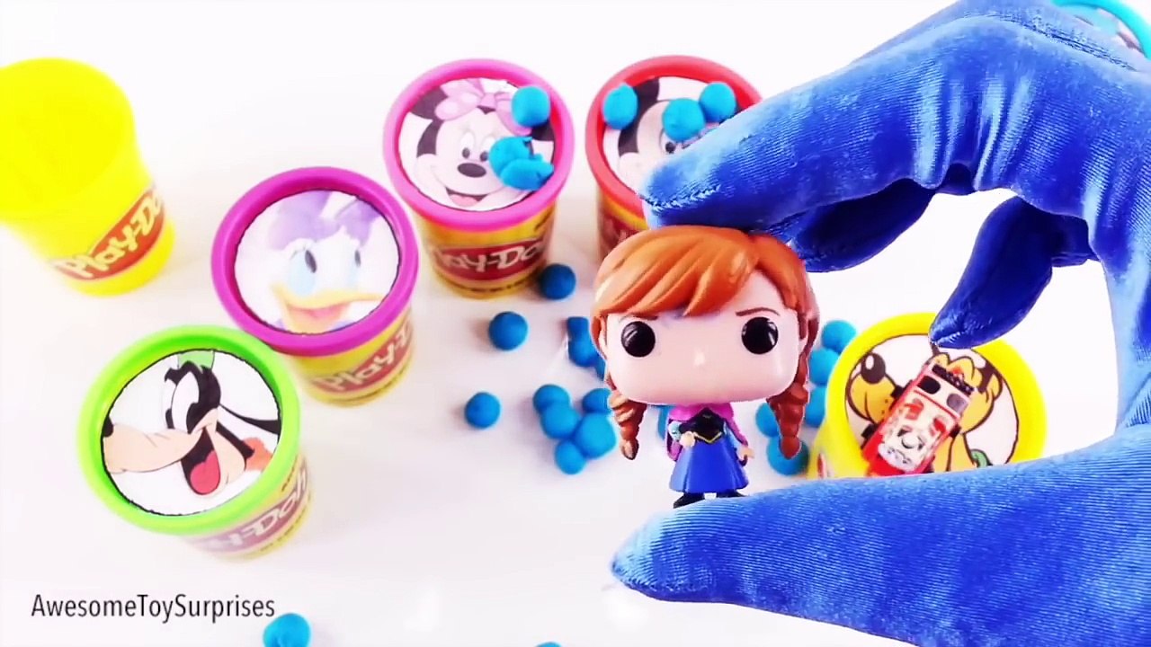 Bubble Guppies Mickey Mouse and Friends Play-Doh Surprise Eggs Tubs Dippin Dots Learn Colors Series