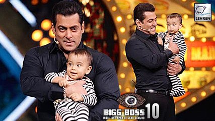 Descargar video: Salman Khan's Nephew Ahil Meets Him On Bigg Boss Set