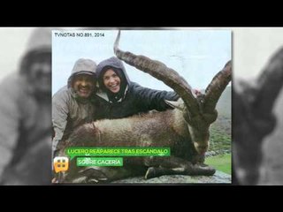 Lucero habla por primera vez de escandalosas fotos de cacería