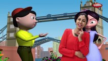 London Bridge is Falling Down Rhyme With Actions | Action Songs For Kids | 3D Nursery Rhymes Lyrics