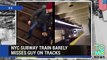 Man run over by train  NYC subway train caught on camera running over screaming man (VIDEO)