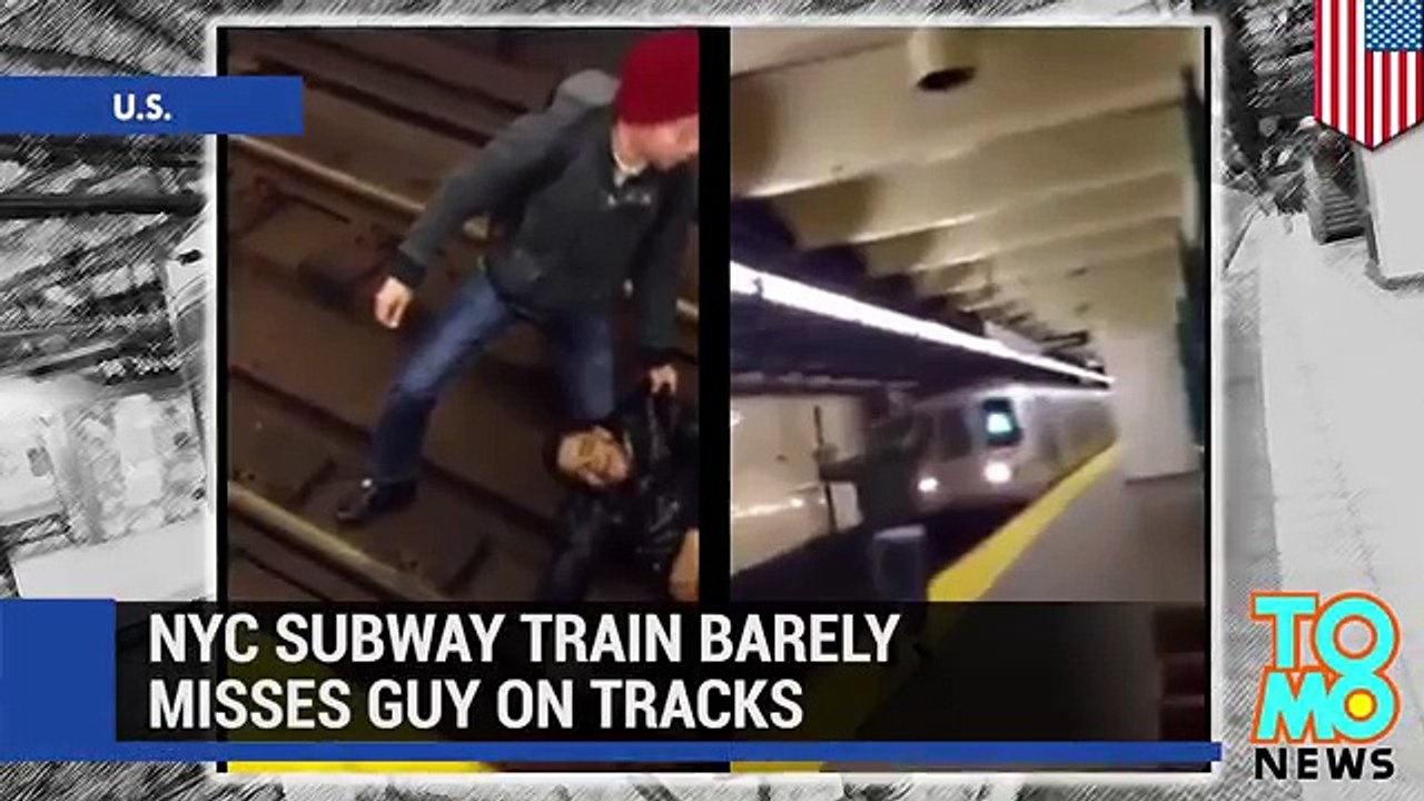 Man run over by train  NYC subway train caught on camera running over screaming man (VIDEO)