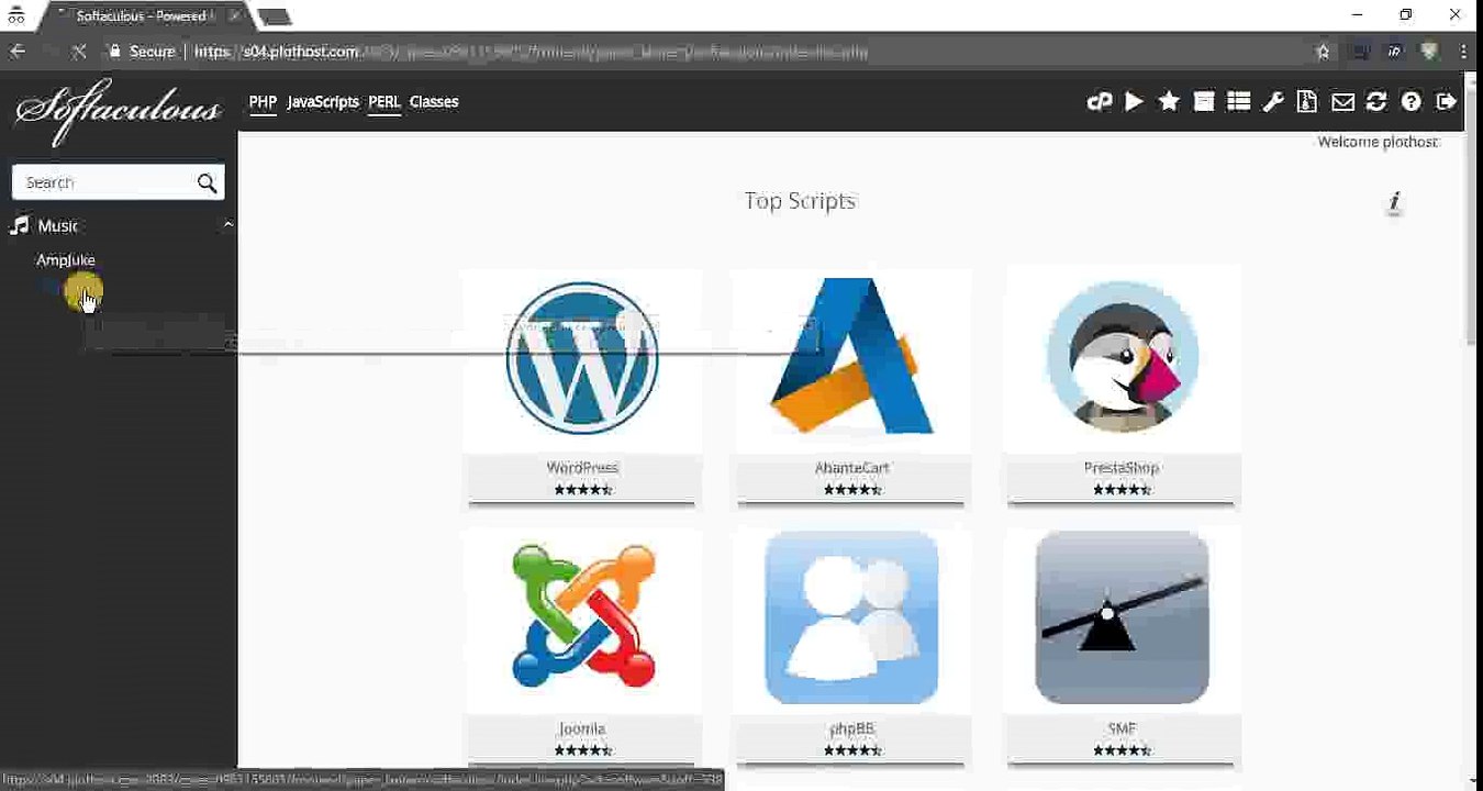 How to install Ampache from cPanel with Softaculous