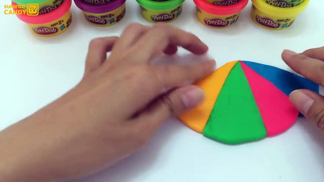 Сделать Радужный зонтик давайте с пластилином глина