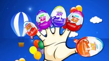 Kinder Surprise Eggs Finger Family Children Nursery Rhymes | Surprise Eggs Finger Family