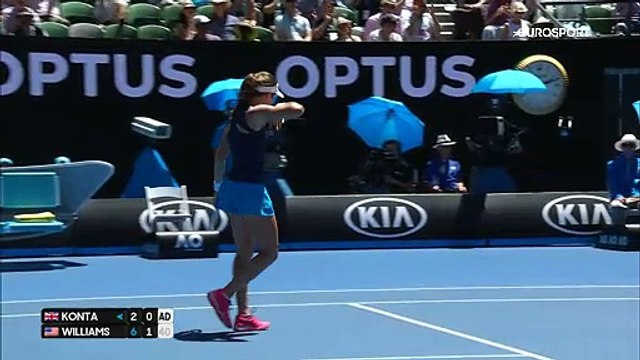 Avustralya Açık: Johanna Konta - Serena Williams (Özet)