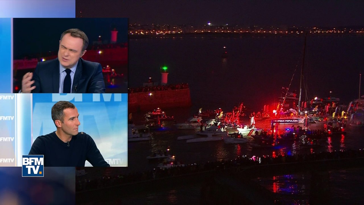 Six jours après son arrivée, Armel Le Cléac'h, "sur son nuage", n'est pas encore rentré chez lui