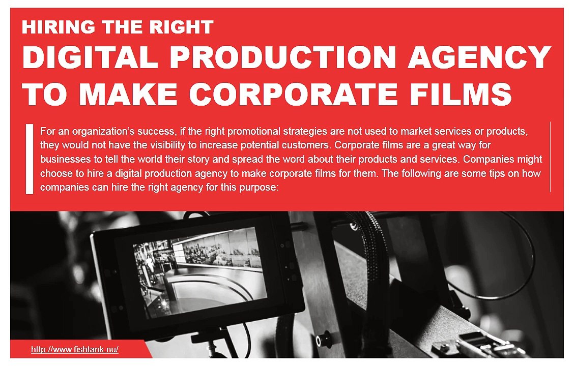 Hiring a professional production agency to make corporate films