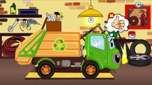 Carros para niños - Сamión de bomberos y Сoche de policía - Dibujos animados de Coches