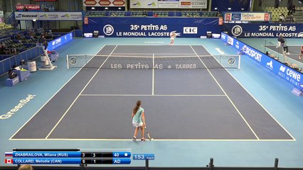 Milana ZHABRAILOVA (RUS) vs Melodie COLLARD (CAN)  - 1/16 finals main draw - 25/01/17 - Les Petits As