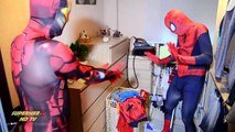 spiderman vs captain america real life. w/ deadpool in real life and joker prank compilation vol 3