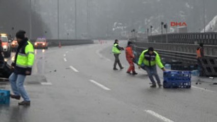 Bolu Tır, Tem'in Istanbul Yönünü Ulaşıma Kapattı