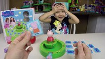 FUN PEPPA PIG TUMBLE & SPIN GAME Surprise Egg Minions Silly Funny Memory Activity Kids Surprise Toys