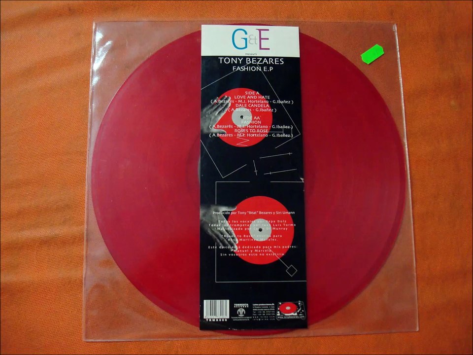 GIORGIO ENRICO PRESENTS.TONY BEZARES.''FASHION EP.''.(FASHION.)(12''.)(2004.)