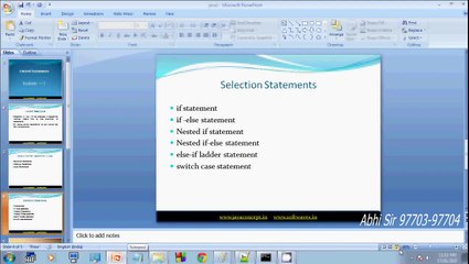 control statements in java (in Hindi) Part-1
