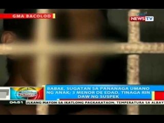 Babae sa Bacolod City, sugatan sa pananaga umano ng anak; 3 menor de edad, tinaga rin daw ng suspek
