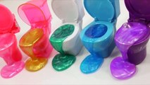 Toilet Jelly Slime Toys DIY How To Make Poop Learn Colors Slime Surprise Bubble Gum Eggs YouTube