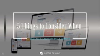 5 Things to Consider When Designing & Developing a Website | Web Design Toronto
