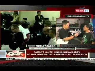 Ilang grupo, nagprotesta para ipanawagan ang paglipat ng kustodiya ni Pemberton