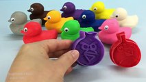 Play and Learn Colours with Play Doh Ducks and Angry Birds Molds Fun Creative for Kids