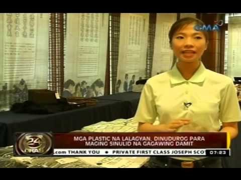 24 Oras: Mga plastic na lalagyan, dinudurog para maging sinulid na gagawing damit