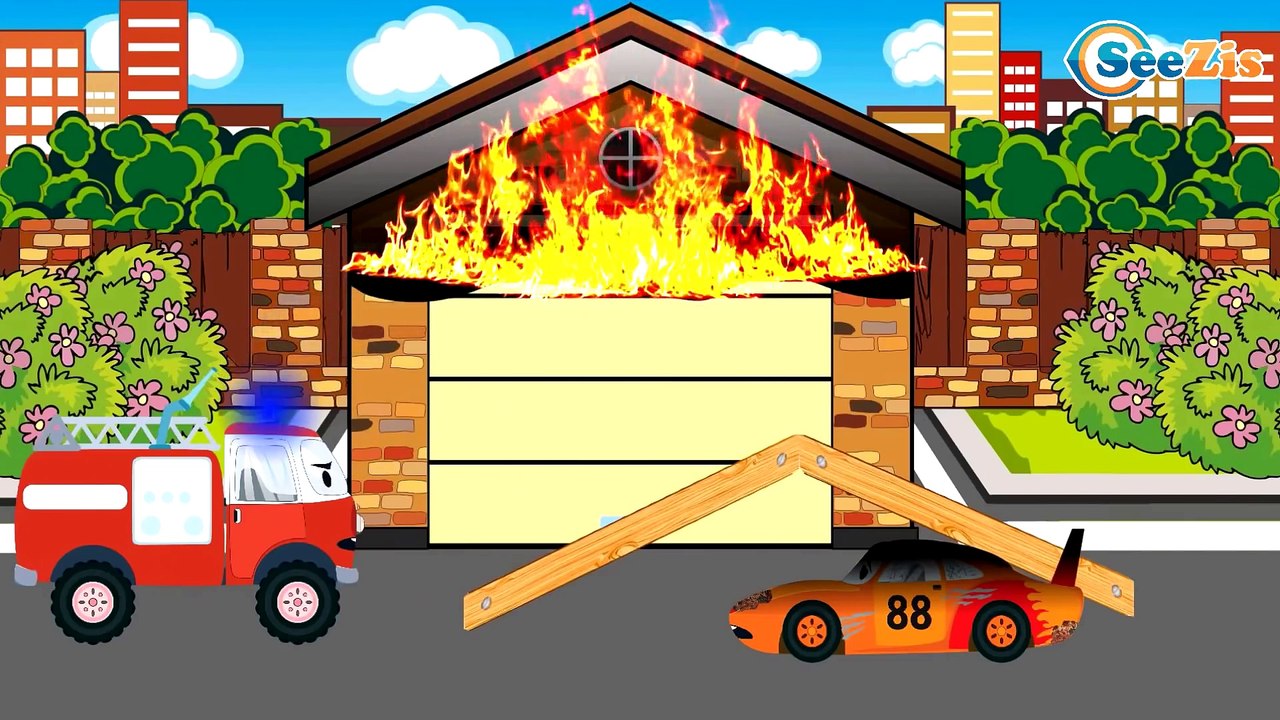 Akıllı Arabalar - Polis Arabası, Kamyon, Yarış Arabaları, Vinç | Çizgi Film - Eğlenceli çocuk filmi