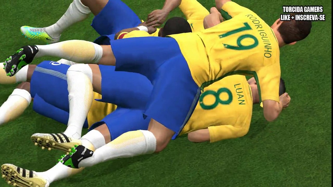 Golaço de Dudu | Brasil x Colômbia (25/01/2017) JOGO DA AMIZADE | #FORÇACHAPE [PES 2017]
