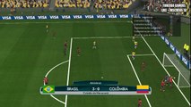 Gol de Robinho | Brasil x Colômbia (25/01/2017) JOGO DA AMIZADE | #FORÇACHAPE [PES 2017]