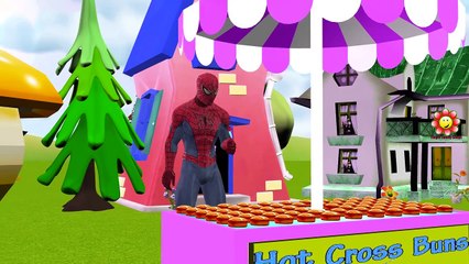 Spiderman Finger Family Rhymes For Children And Hot Cross Buns | Johny Johny Yes Papa Nursery Rhymes