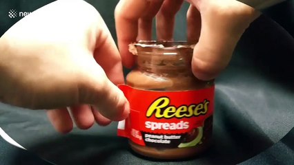 Chef creates dessert shaped like Reese's spread jar