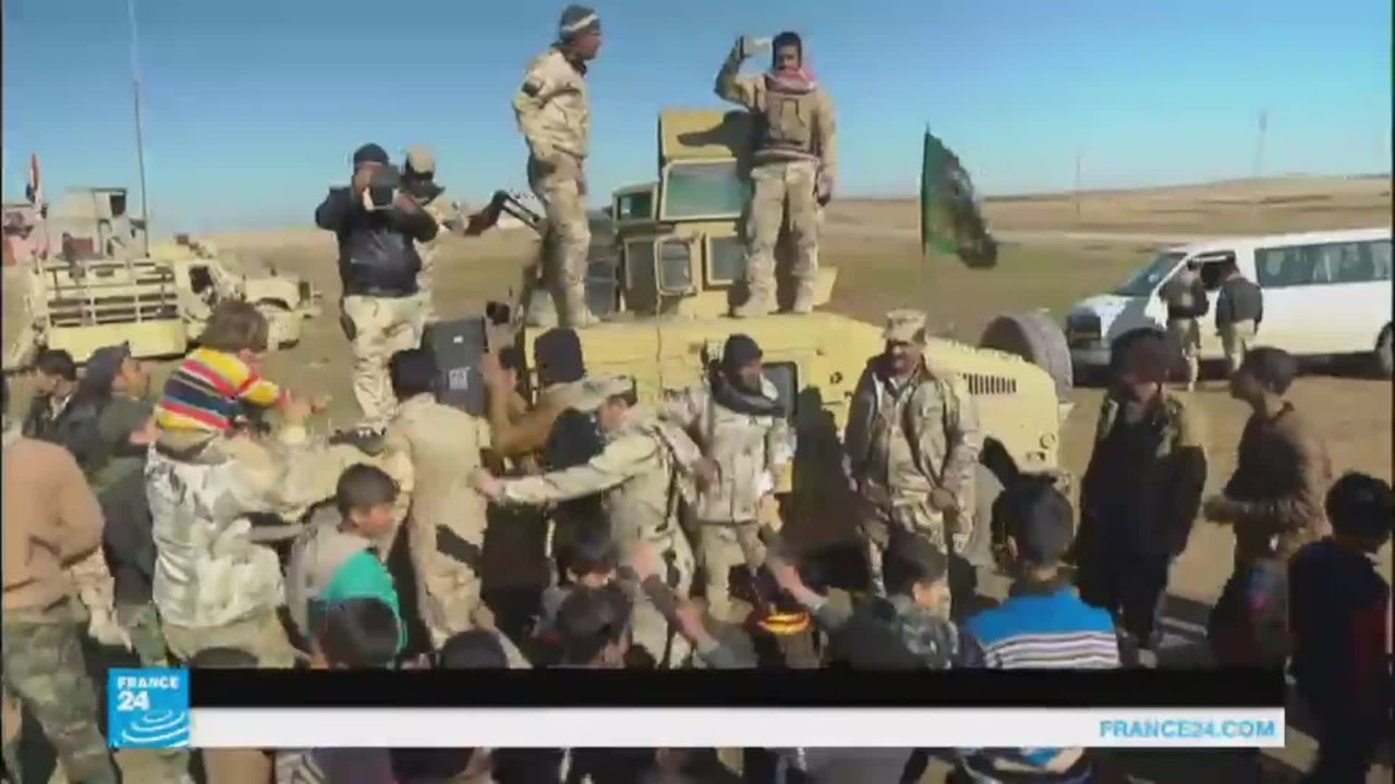 احتفالات بتحرير الجانب الشرقي من الموصل