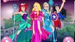Disney Princess as Superteam, Elsa Anna Rapunzel Ariel Jasmine New Dress Up Videos Games For Kids