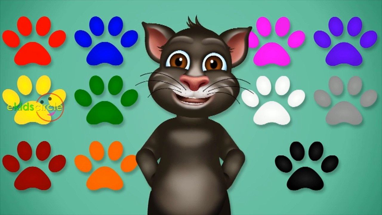 Colors for Children to Learn with Tom Cat, Kids Learning Videos, Learn Colours Singing Song
