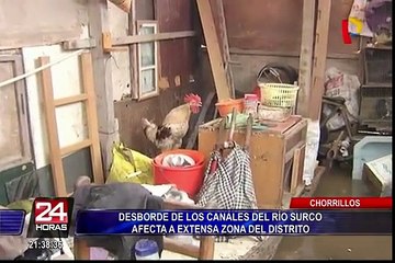 Chorrillos: anciano es el más perjudicado tras desborde de canales de río Surco