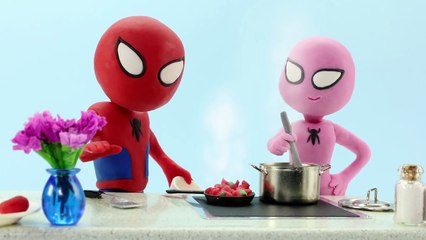 Spiderman Kissing Spidergirl How To Kiss Spiderman Kiss & Frozen Elsa Mermaid Catwoman & Joker